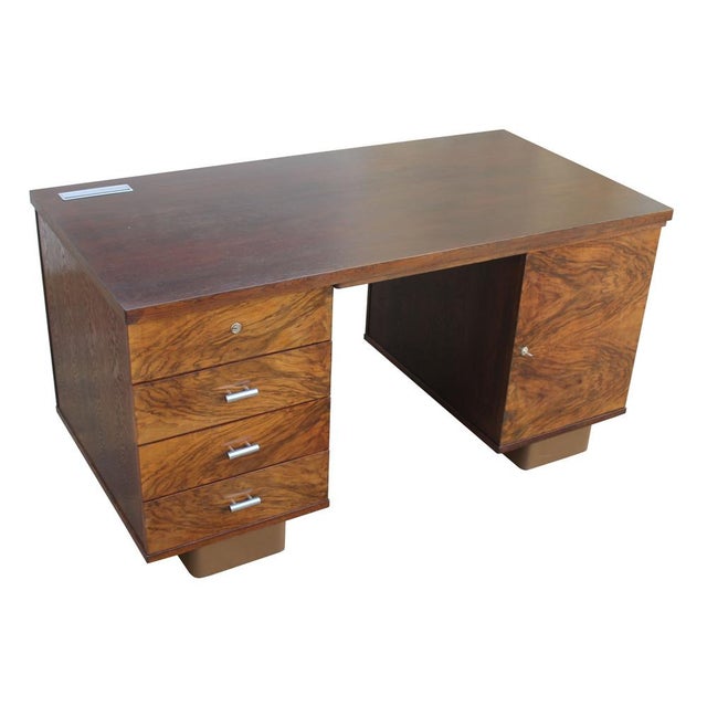 Modern Modernist Desk by Jindrich Halabala for UP Brno, 1930s For Sale - Image 3 of 15