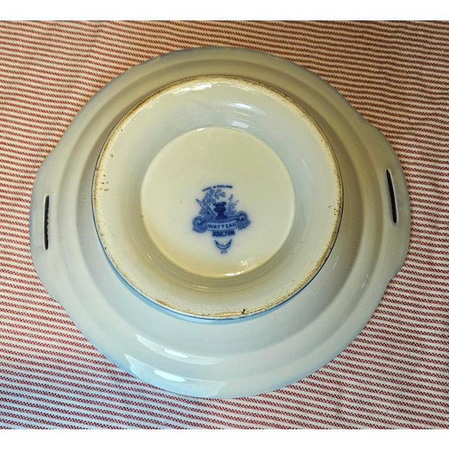 Late 19th Century Royal Dalton Watteau Pedestal Bowl For Sale - Image 10 of 12