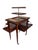 Elegant English Regency Revival mahogany folding butler’s table / étagère featuring an ingenious three-tier elevating...