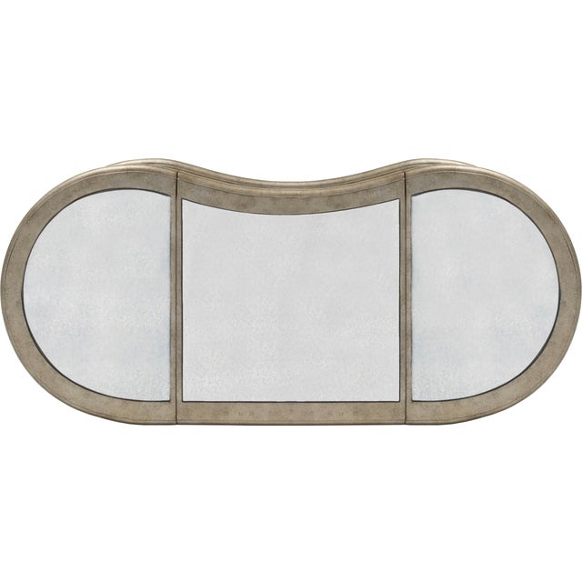 Trimmed in antique pewter and crafted from Birch Wood solids, this mirrored vanity adds a beautiful touch of class to any...