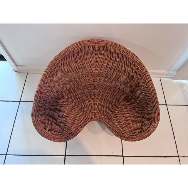 Vintage Handwoven Rattan Yoga Meditation Chair /Allows You to Sit in the Way“Lotus “Meditation Position For Sale - Image 11 of 11