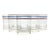 1970s Vintage Anchor Hocking Blue & White Striped Cocktail Tumbler Glasses - Set of 5 For Sale