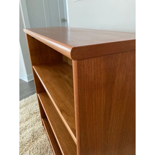 Brown Mid-Century Danish Teak Bookcase For Sale - Image 8 of 11