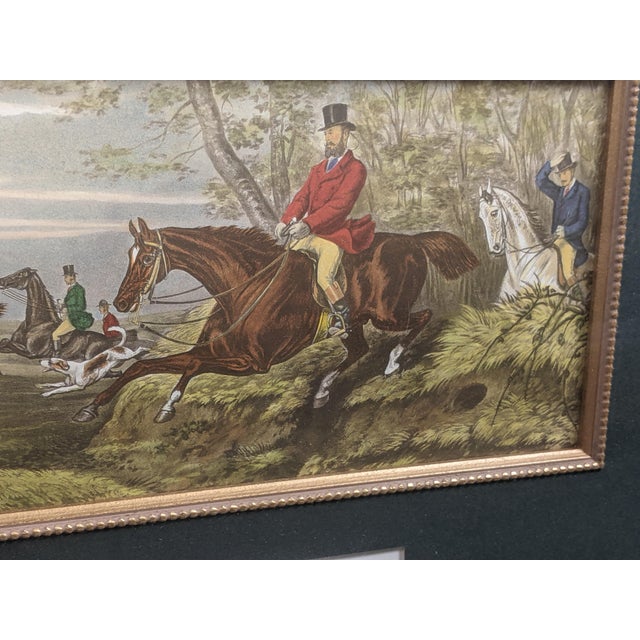 Late 20th Century Bombay Private Collection “The Find: Tally-Ho Away O-O” Equestrian Artwork For Sale - Image 4 of 11