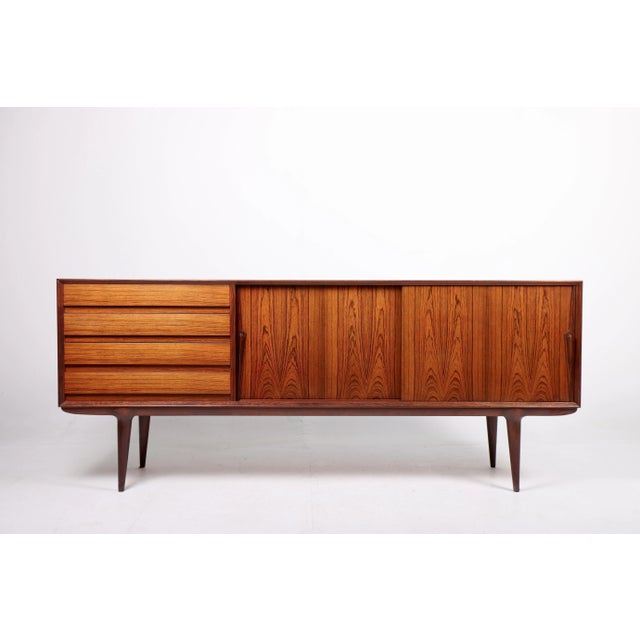 Brown Mid-Century Sideboard in Rosewood from Omann Jun, 1950s For Sale - Image 8 of 8