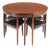 Roundette Dinner Table and Chairs by Hans Olsen for Frem Røjle, 1952, Set of 5 For Sale
