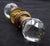 Transparent Vintage Faceted Glass Brass Passage Door Knob Set For Sale - Image 8 of 8