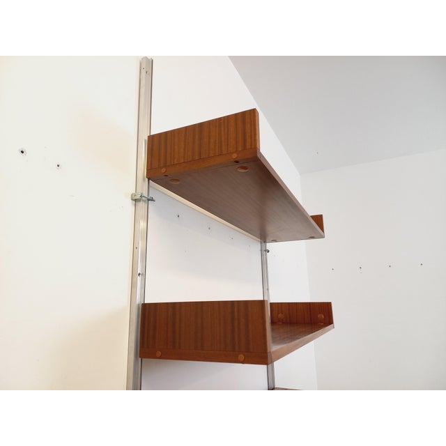 Vintage Wall-Mounted Bookcase with Secretaire Bar by Guariche Mortier Motte for Arp Minvielle, 1960s For Sale - Image 4 of 18