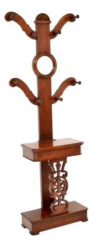 Antique Victorian Tree Hall Stand, 1870s