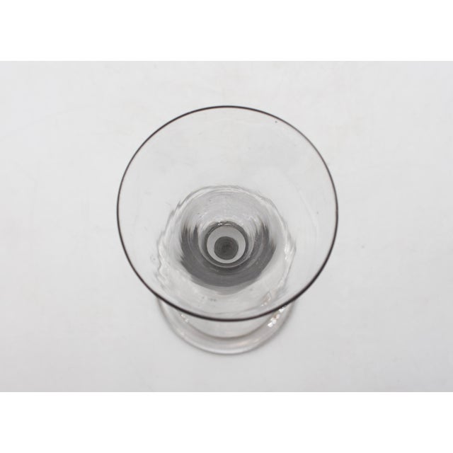 Early 18th Century Circa 1730-40 George II Period Wine Glass For Sale - Image 5 of 6