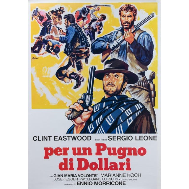 Per un Pugno di Dollari / A Fistful of Dollars Film Poster, Italy/Spain/West Germany, 1964 For Sale - Image 3 of 5
