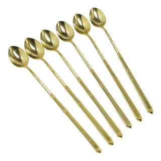 Vintage Cocktail Spoons from Prima, 1950s, Set of 6 For Sale