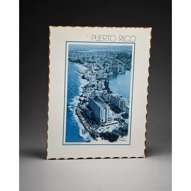 Coastal Blue Puerto Rico Coastal Cityscape Wall Art For Sale - Image 3 of 4