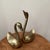 Brass Pair of Mid 20th Century Brass Swans For Sale - Image 8 of 12