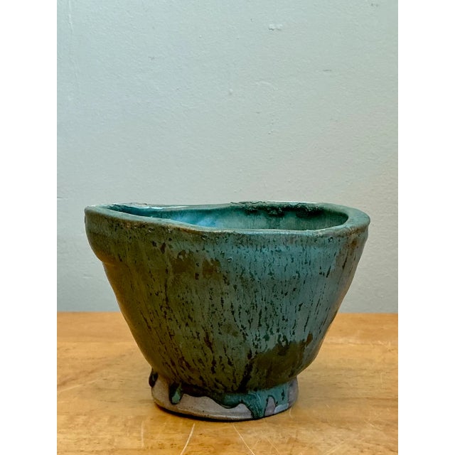 Vintage Abstract Design Pottery Bowl For Sale - Image 4 of 12