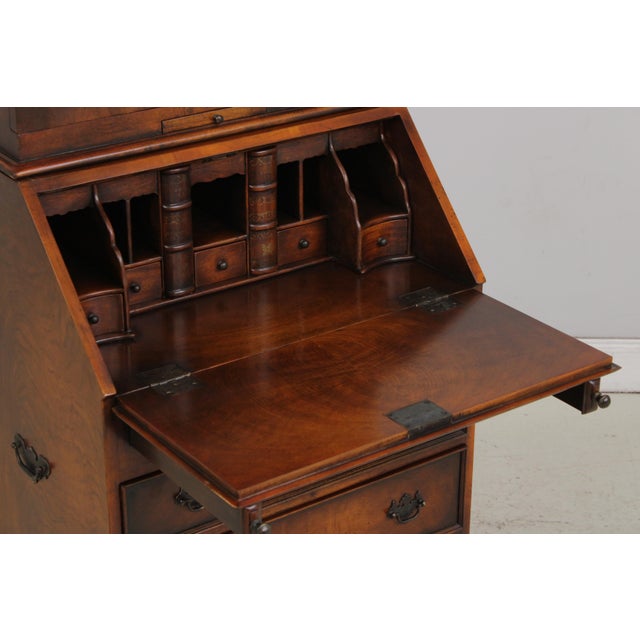 Wood Theodore Alexander Mahogany Secretary Desk For Sale - Image 7 of 18