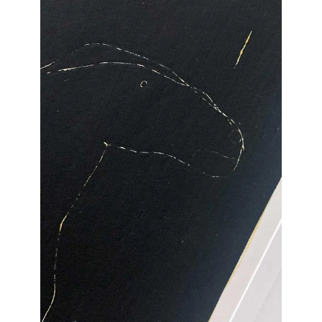 Mid-Century Modern Marino Marini Lithograph Signed Ltd Edition "Black Scratchboard" W/Frame For Sale - Image 3 of 5