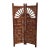 Vintage Hand-Carved Solid Hardwood Room Divider – 6 Ft Tall – Statement Piece – Near Atlanta For Sale