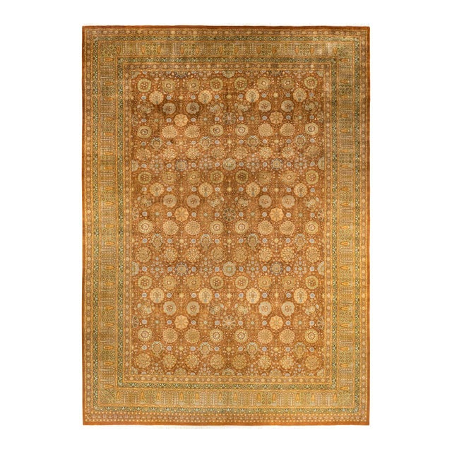 Brown Mogul, One-of-a-Kind Hand-Knotted Area Rug in Brown, 10' 1" x 14' 4" For Sale - Image 8 of 8