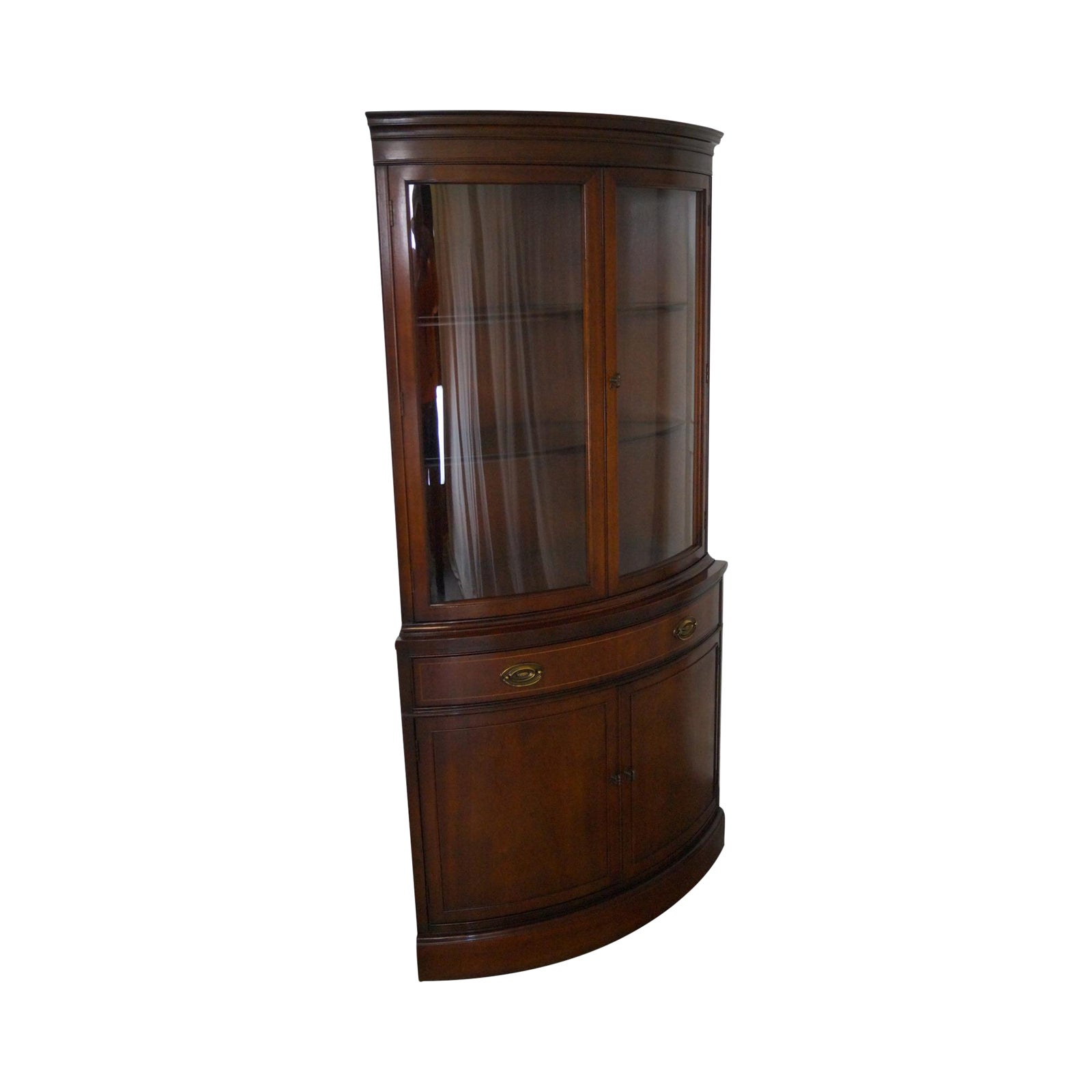 Bassett 1940s Vintage Mahogany Corner Chairish