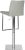 Modern Maria Swivel Barstool in Grey For Sale - Image 3 of 6