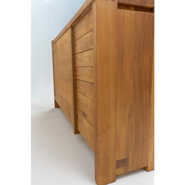 Vintage Elmwood Sideboard R13A by Pierre Chapo, 1980s For Sale - Image 12 of 17