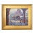 Silvio Silvestri, Listed Artist Italian Cityscape Oil Painting W/ Antiqued Gold Wood Frame For Sale
