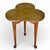 Baker Furniture Company Mid-20th Century Mahogany Trefoil Chair-Side Table With Tooled Leather Top For Sale - Image 4 of 8
