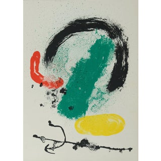 Joan Miro, Surreal Composition in Green, Lithograph For Sale