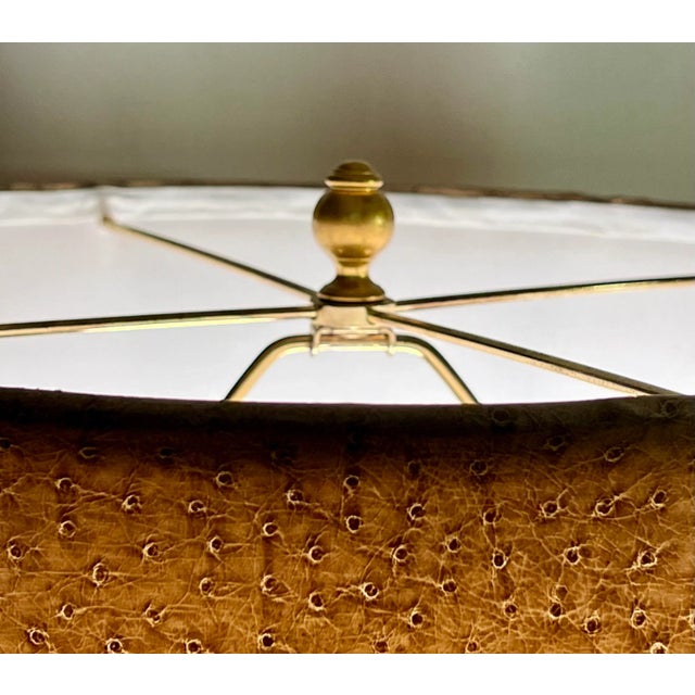 Vintage Chelsea House Chinouserie Style Ginger Jar Tea Caddy Tin Table Lamp With Shade For Sale - Image 10 of 12