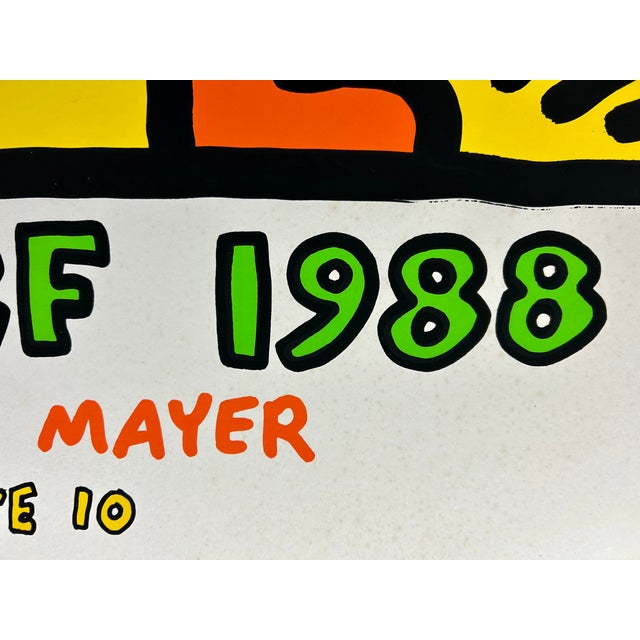 Keith Haring, Large Composition from Galerie Hans Mayer, 1988, Screen Print For Sale - Image 11 of 18