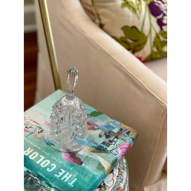 Late 20th Century Vintage Cut Glass Bell For Sale - Image 5 of 7