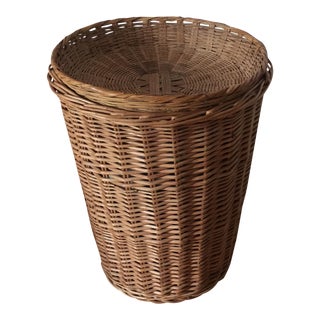 1970s Oversized Bohemian Basket Serving Lid For Sale