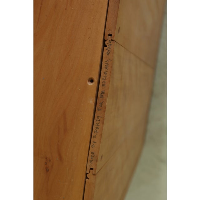 Custom Studio Made Modern Art Nouveau Cherry Cabinet For Sale - Image 12 of 13