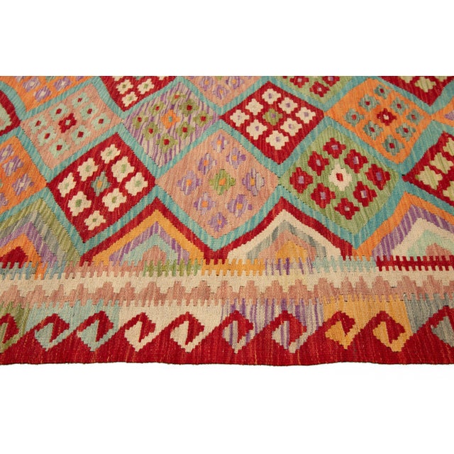 Early 21st Century 21st Century Modern Kilim Rug 4 '2'' X 5' 8''. For Sale - Image 5 of 8