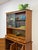 Vintage Hutch by Paine Furniture MCM China Cabinet, Parquet Doors, Glass Sliding For Sale - Image 14 of 18