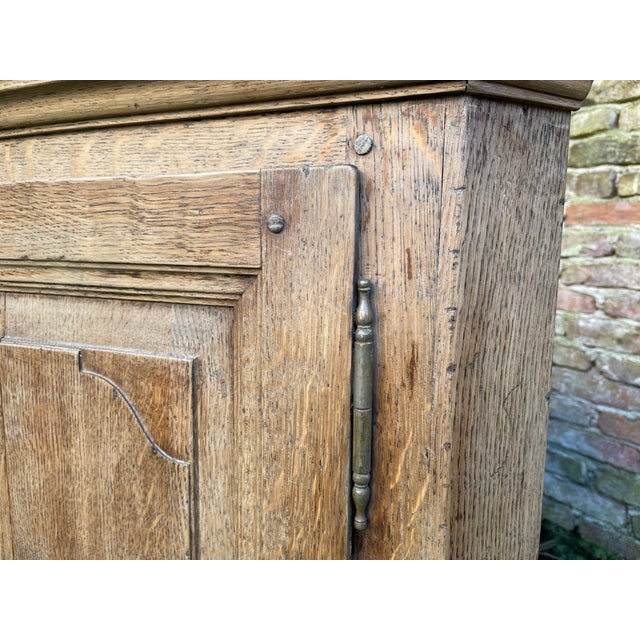Dutch Corner Cabinet in Oak For Sale - Image 11 of 18