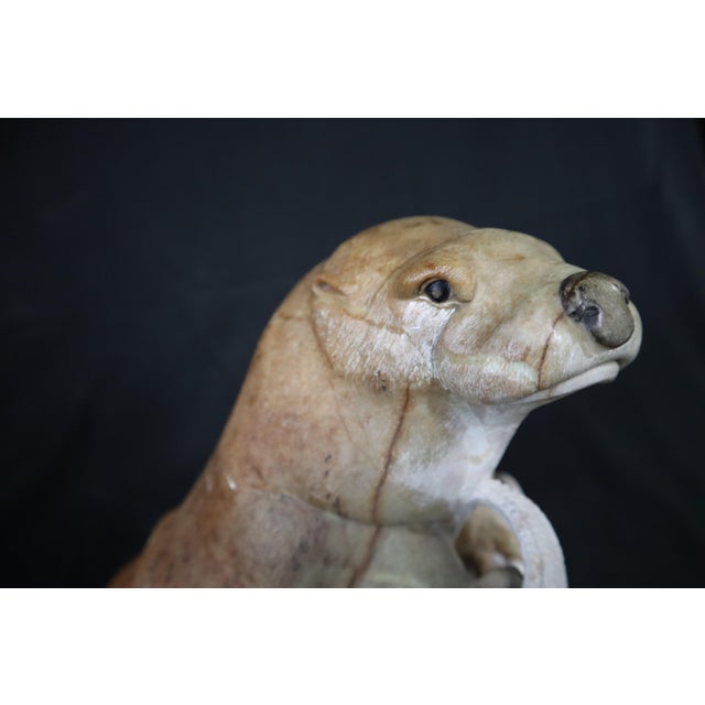 Kevin Peters "Get Your Own Starfish" Brazilian Soapstone Sea Otter Sculpture For Sale - Image 11 of 13