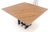 48" Square Granite Top Patinated Brass & Chrome Base Dining Conference Table For Sale - Image 13 of 15