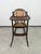 Antique Bentwood Childrens High Chair with Folding Tray and Caned Seat, 1890s For Sale - Image 3 of 11