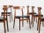 This set of 6 dining chairs is designed by Henning Kjaernulf and manufactured by Bruno Hansen in Denmark in the 1960s....