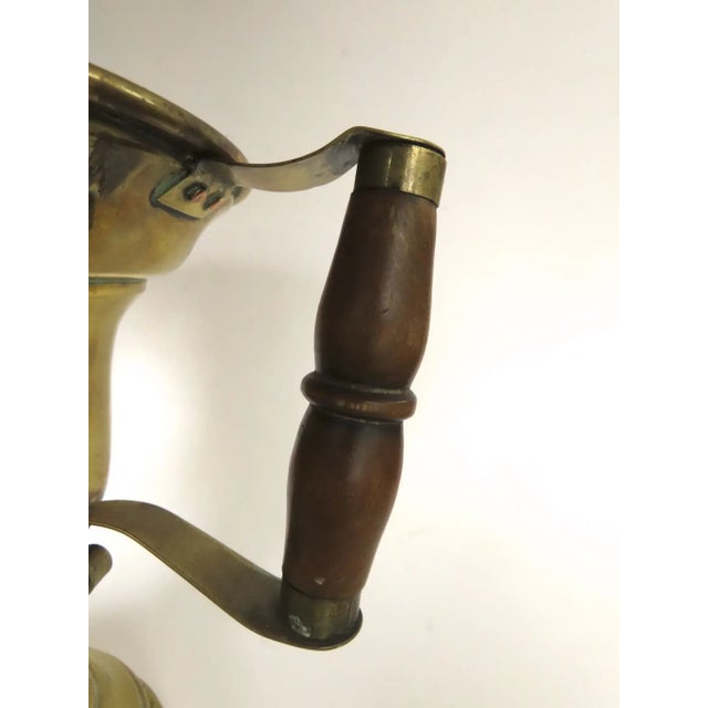 19th Century Hot Coal Carrier Urn Handled Brass Planter Jardiniere For Sale In Denver - Image 6 of 9