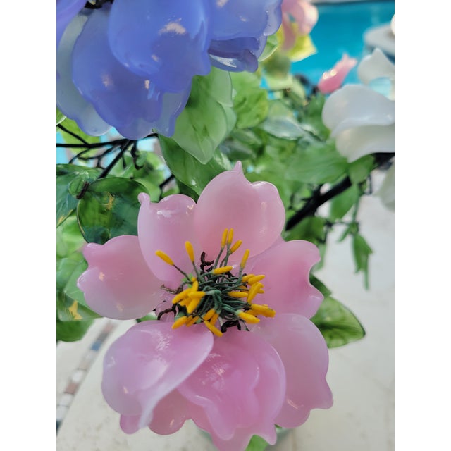 Mid 20th Century Vintage Asian Glass Arrangement For Sale - Image 5 of 11