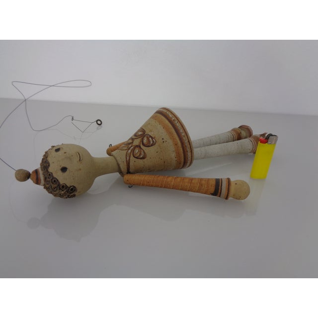 Beige Figurative Studio Ceramic Wind Chime by Karen Boel, Denmark, 1960s For Sale - Image 8 of 18