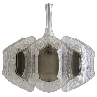 1960s Acrylic And Glass Pendant For Sale