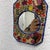 Mithila Folk Hand-Painted Art Wall Small Mirror For Sale - Image 12 of 12