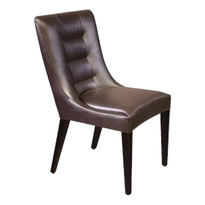1990s Dakota Jackson Pull Up Leather Side Chair