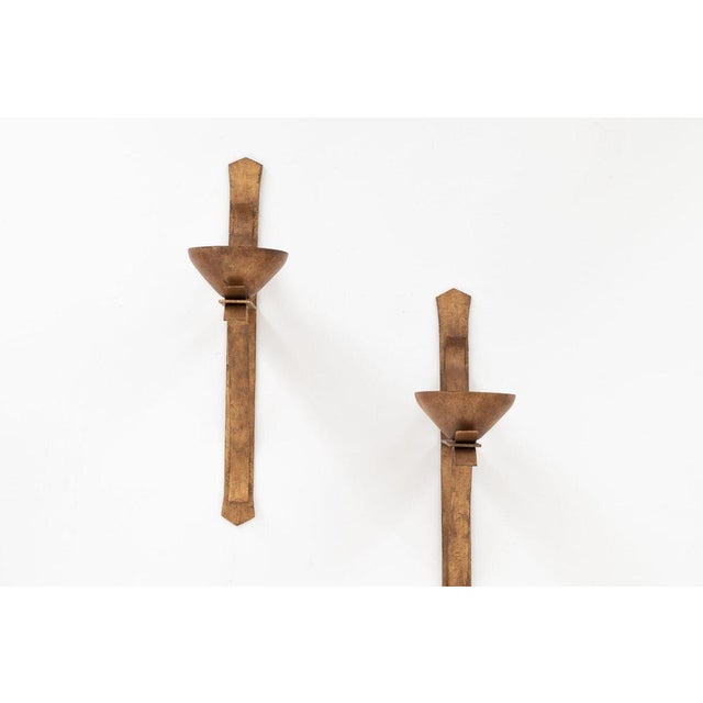 Gilded Candleholders, Germany, Set of 2 For Sale - Image 4 of 10