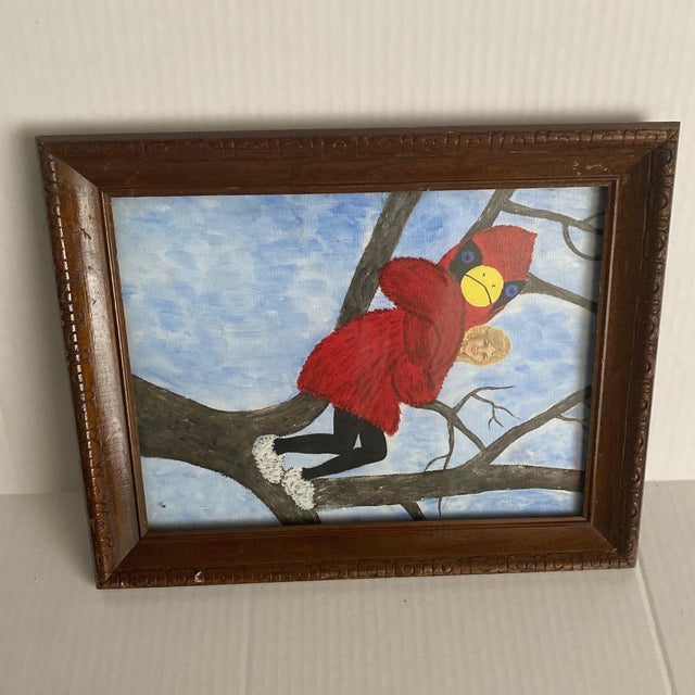 1982 Framed Painting on a Duro Canvas Panel by Artist Layne Rome. For Sale In Miami - Image 6 of 11