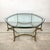 Metal 1960s Neoclassical Brass and Glass Hoof Foot Coffee Table in the Style of La Barge For Sale - Image 7 of 18